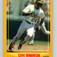 1988 Score #547 Steve Henderson Mint Oakland Athletics  Image 1