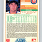 1988 Score #602 Les Lancaster Mint RC Rookie Chicago Cubs  Image 2