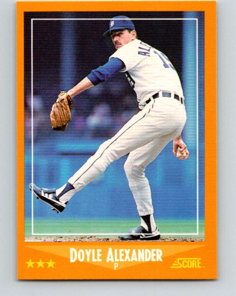 1988 Score #610 Doyle Alexander Mint Detroit Tigers  Image 1