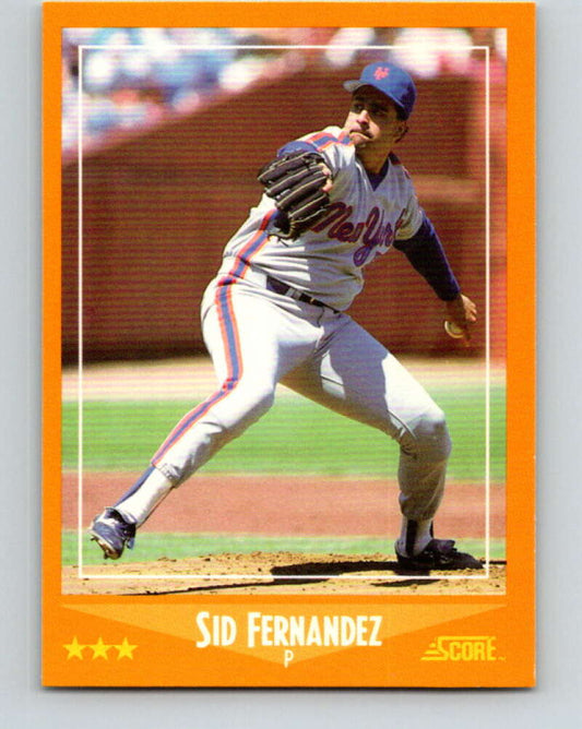 1988 Score #615 Sid Fernandez Mint New York Mets  Image 1