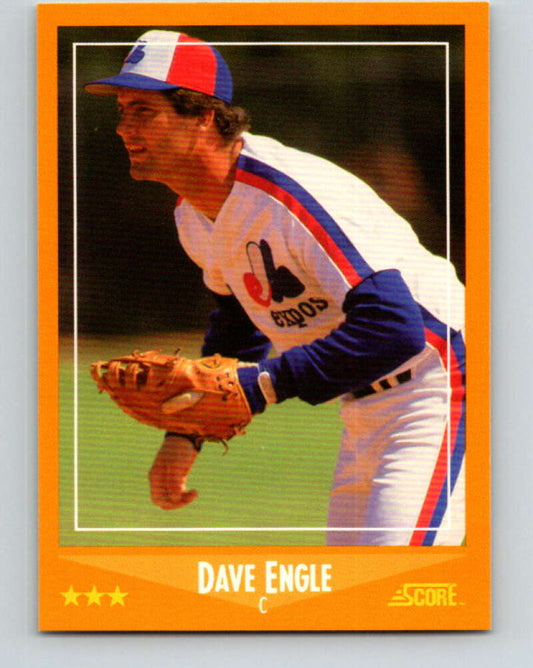 1988 Score #617 Dave Engle Mint Montreal Expos  Image 1