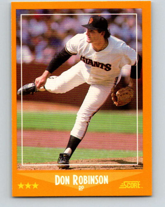 1988 Score #619 Don Robinson Mint San Francisco Giants  Image 1