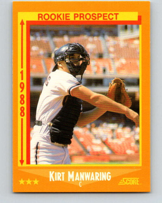 1988 Score #627 Kirt Manwaring RP Mint RC Rookie San Francisco Giants  Image 1