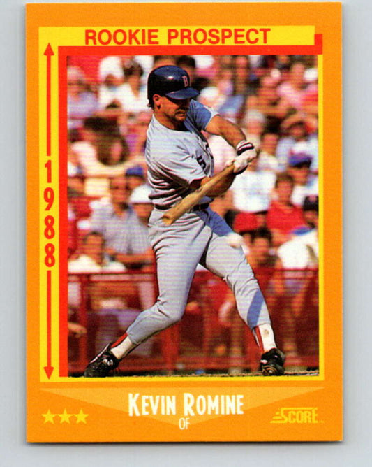 1988 Score #644 Kevin Romine RP Mint Boston Red Sox  Image 1