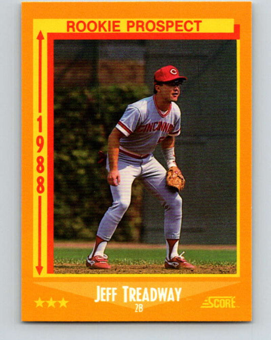 1988 Score #646 Jeff Treadway RP Mint RC Rookie Cincinnati Reds  Image 1