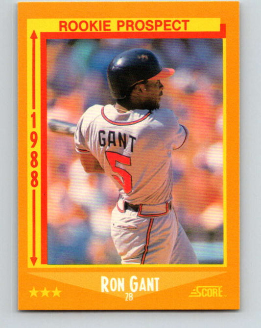 1988 Score #647 Ron Gant RP Mint RC Rookie Atlanta Braves  Image 1