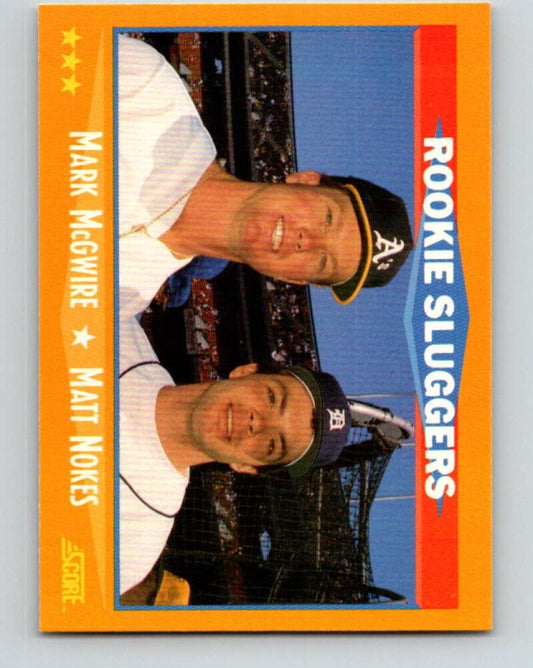 1988 Score #648 Mark McGwire/Matt Nokes Rookie Sluggers Mint
