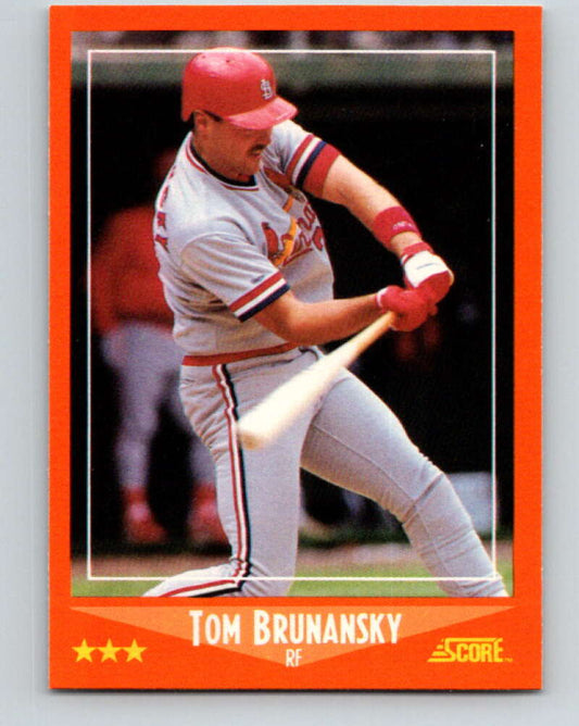 1988 Score Rookie and Traded #5T Tom Brunansky Mint St. Louis Cardinals  Image 1
