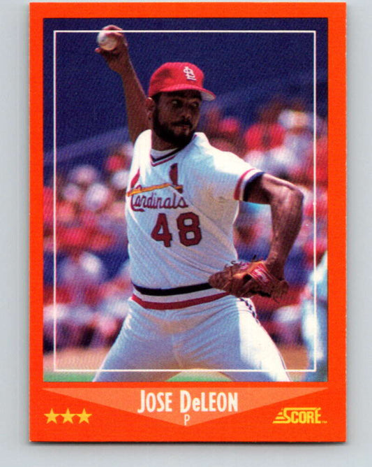 1988 Score Rookie and Traded #7T Jose DeLeon Mint St. Louis Cardinals  Image 1