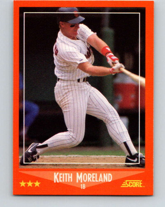 1988 Score Rookie and Traded #9T Keith Moreland Mint San Diego Padres  Image 1