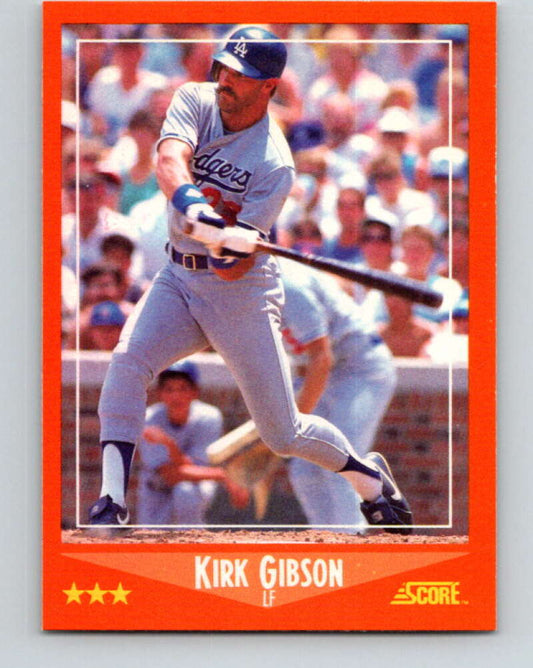 1988 Score Rookie and Traded #10T Kirk Gibson Mint Los Angeles Dodgers
