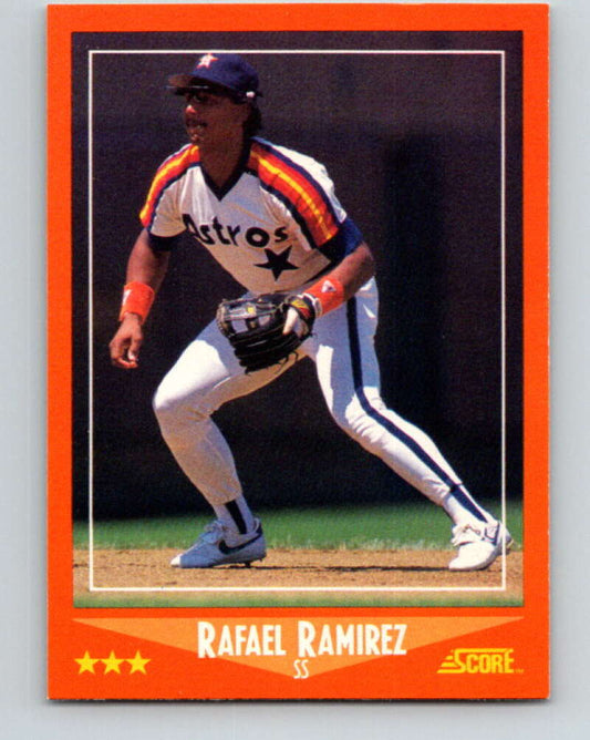 1988 Score Rookie and Traded #12T Rafael Ramirez Mint Houston Astros  Image 1