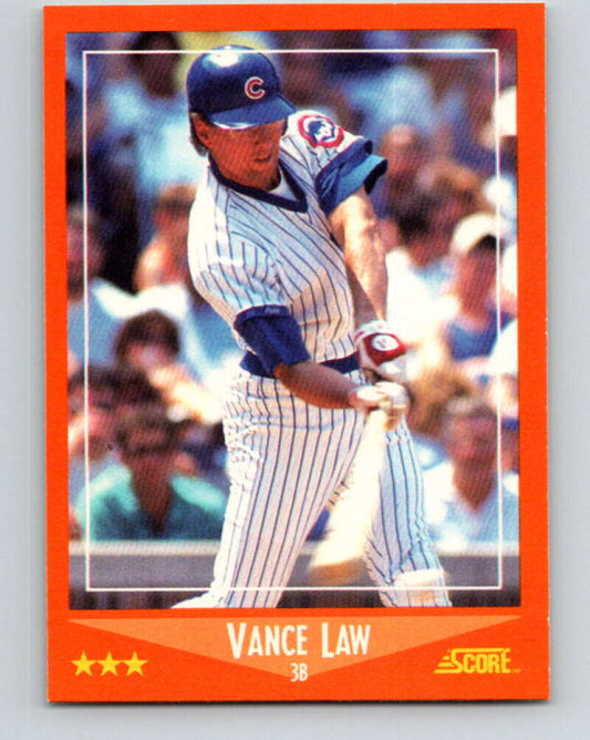 1988 Score Rookie and Traded #16T Vance Law Mint Chicago Cubs  Image 1