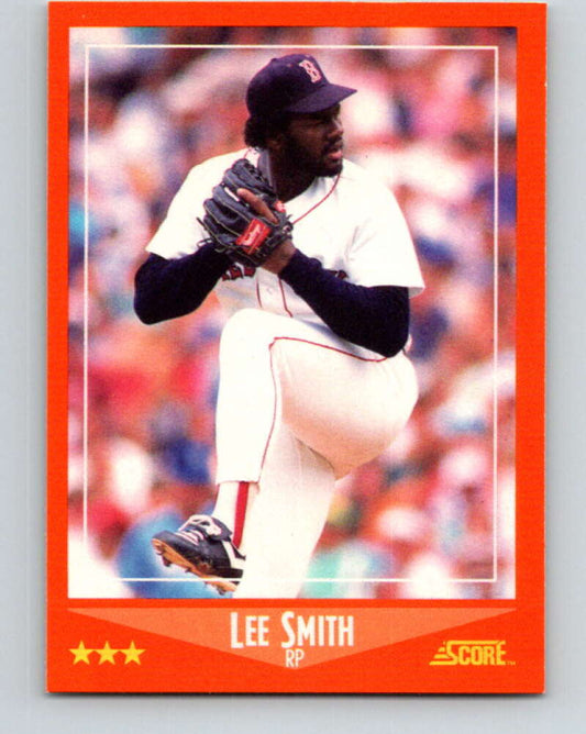 1988 Score Rookie and Traded #20T Lee Smith Mint Boston Red Sox  Image 1