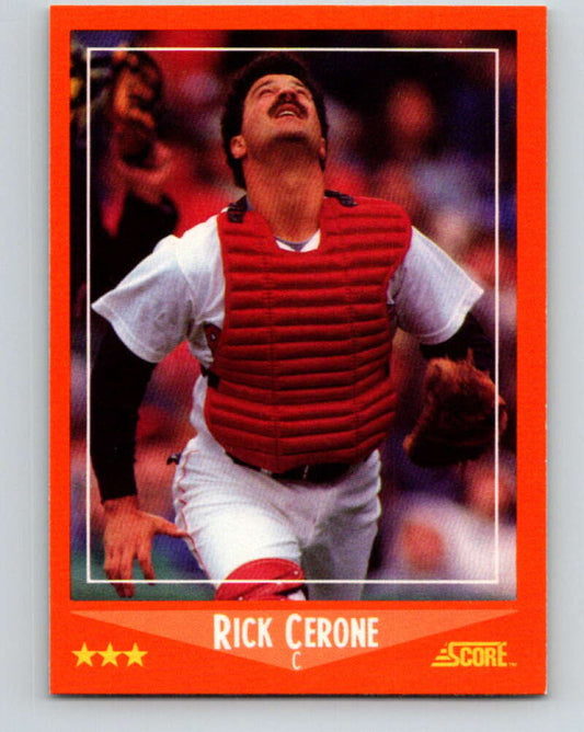 1988 Score Rookie and Traded #21T Rick Cerone Mint Boston Red Sox  Image 1