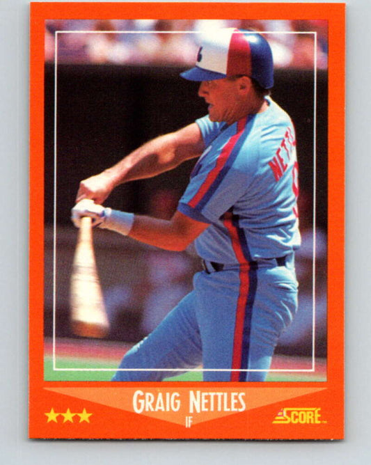 1988 Score Rookie and Traded #25T Graig Nettles Mint Montreal Expos  Image 1