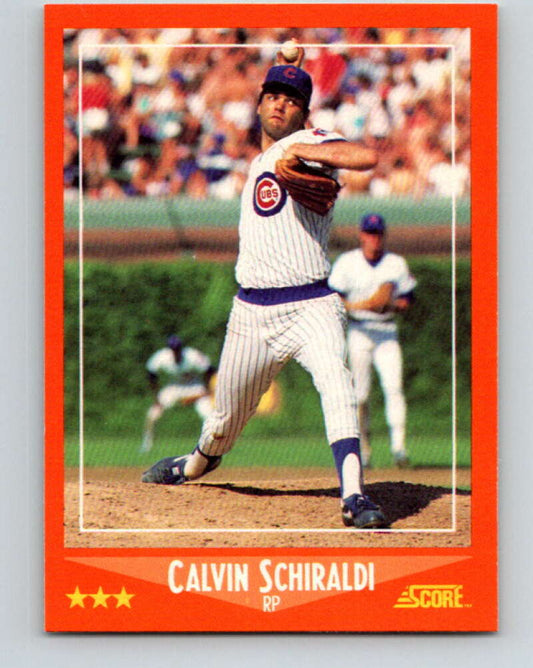 1988 Score Rookie and Traded #39T Calvin Schiraldi Mint Chicago Cubs  Image 1