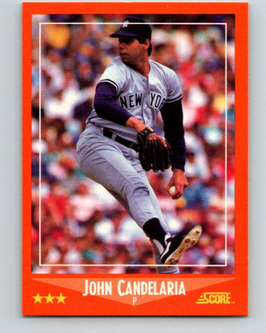 1988 Score Rookie and Traded #40T John Candelaria Mint New York Yankees  Image 1