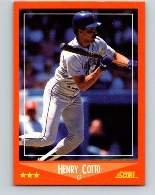 1988 Score Rookie and Traded #48T Henry Cotto Mint Seattle Mariners  Image 1