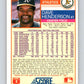 1988 Score Rookie and Traded #49T Dave Henderson Mint Oakland Athletics  Image 2