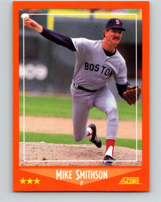 1988 Score Rookie and Traded #59T Mike Smithson Mint Boston Red Sox  Image 1