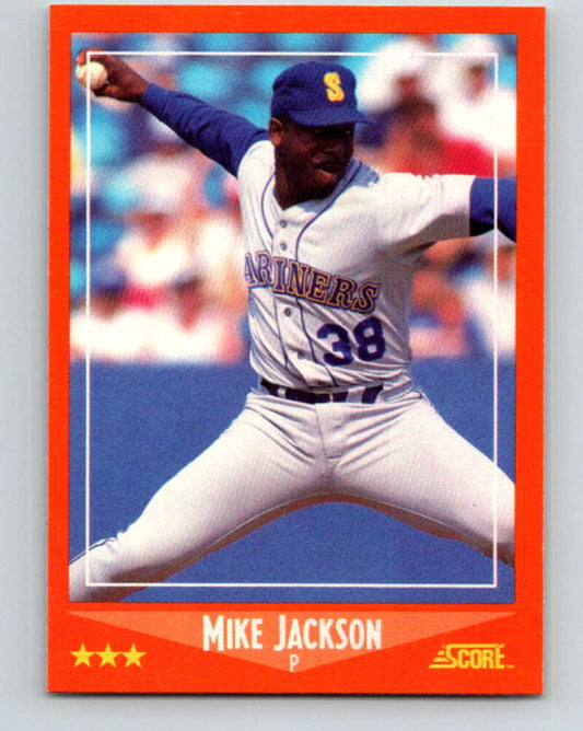 1988 Score Rookie and Traded #62T Mike Jackson Mint Seattle Mariners  Image 1
