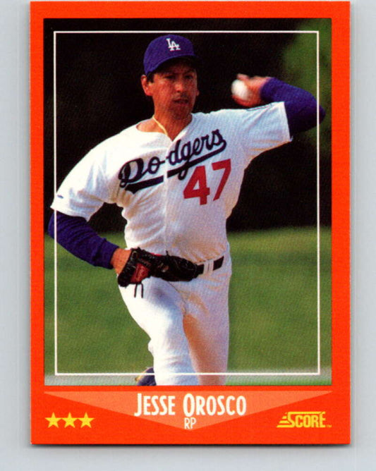 1988 Score Rookie and Traded #64T Jesse Orosco Mint Los Angeles Dodgers