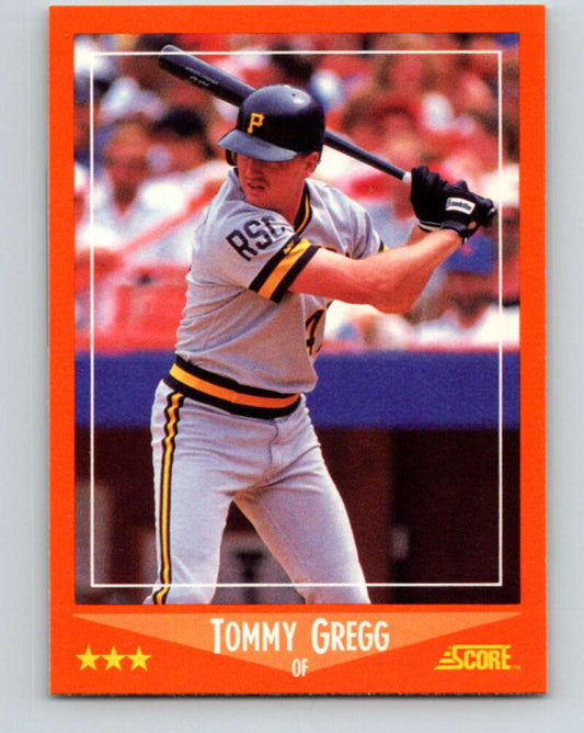 1988 Score Rookie and Traded #69T Tommy Gregg Mint RC Rookie Pittsburgh Pirates