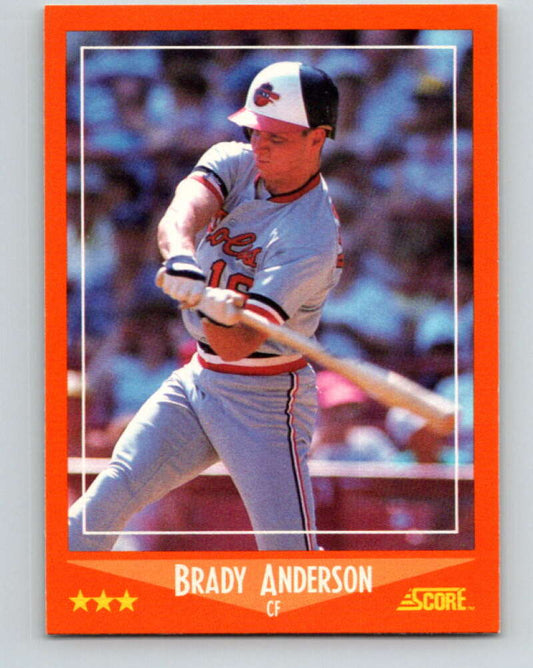 1988 Score Rookie and Traded #70T Brady Anderson Mint RC Rookie Baltimore Orioles