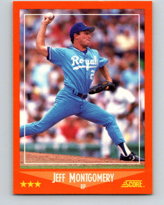 1988 Score Rookie and Traded #71T Jeff Montgomery Mint Kansas City Royals  Image 1