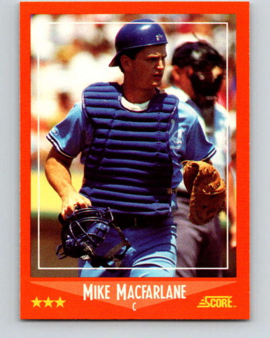 1988 Score Rookie and Traded #76T Mike Macfarlane Mint RC Rookie Kansas City Royals  Image 1