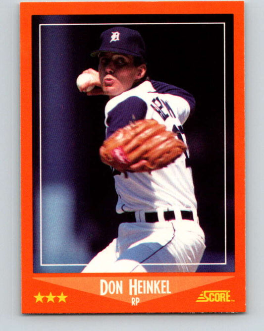 1988 Score Rookie and Traded #79T Don Heinkel Mint RC Rookie Detroit Tigers  Image 1