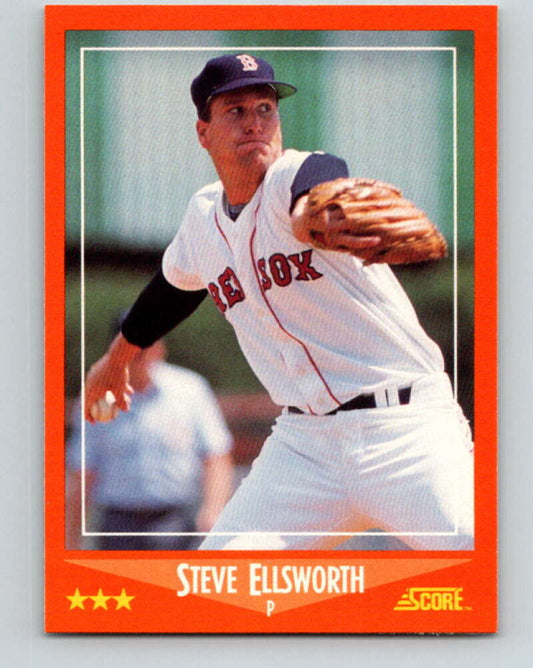 1988 Score Rookie and Traded #83T Steve Ellsworth Mint RC Rookie Boston Red Sox  Image 1
