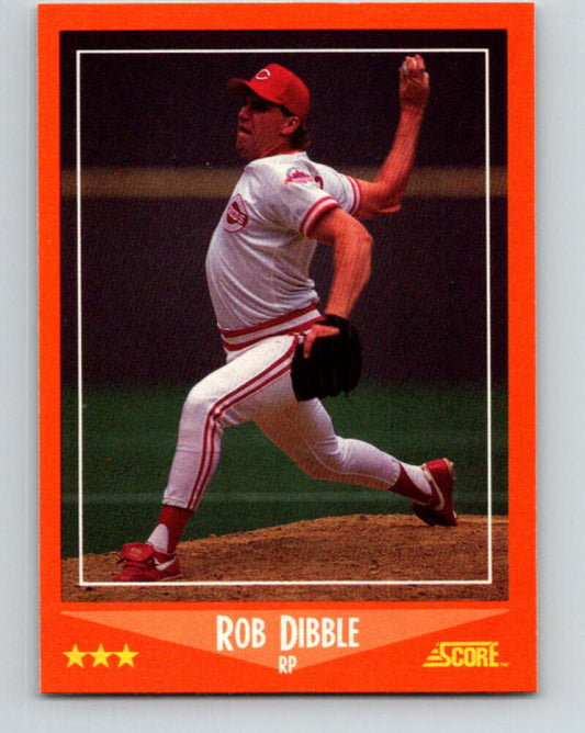 1988 Score Rookie and Traded #86T Rob Dibble Mint RC Rookie Cincinnati Reds  Image 1