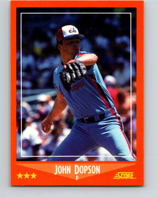 1988 Score Rookie and Traded #88T John Dopson Mint RC Rookie Montreal Expos  Image 1