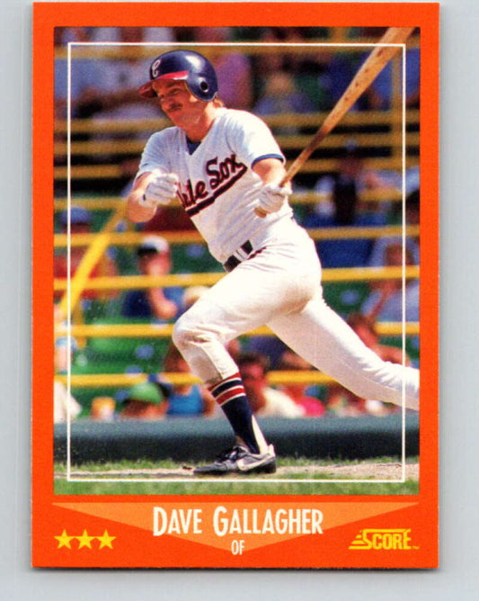 1988 Score Rookie and Traded #89T Dave Gallagher Mint RC Rookie Chicago White Sox  Image 1
