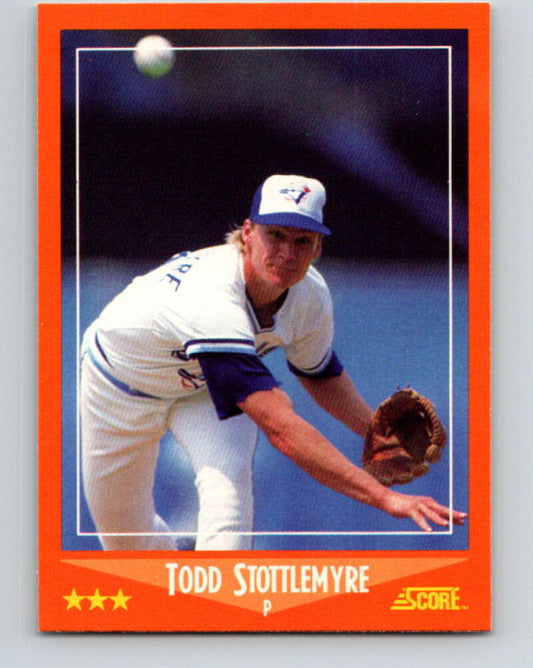 1988 Score Rookie and Traded #90T Todd Stottlemyre Mint RC Rookie Toronto Blue Jays  Image 1