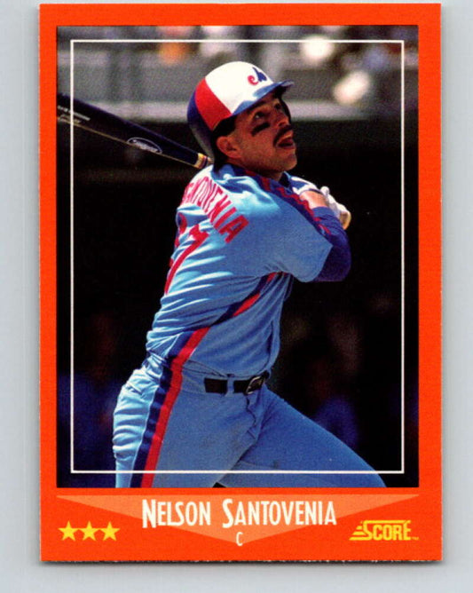 1988 Score Rookie and Traded #96T Nelson Santovenia Mint RC Rookie Montreal Expos  Image 1