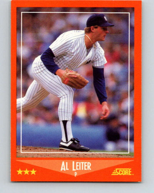 1988 Score Rookie and Traded #97T Al Leiter Mint RC Rookie New York Yankees  Image 1