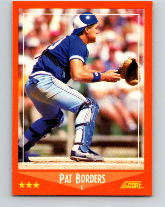 1988 Score Rookie and Traded #99T Pat Borders Mint RC Rookie Toronto Blue Jays  Image 1