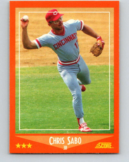 1988 Score Rookie and Traded #100T Chris Sabo Mint RC Rookie Cincinnati Reds