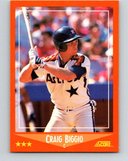1988 Score Rookie and Traded #103T Craig Biggio Mint RC Rookie Houston Astros