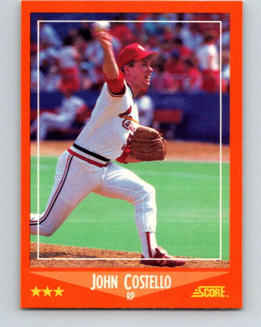 1988 Score Rookie and Traded #107T John Costello Mint RC Rookie St. Louis Cardinals  Image 1