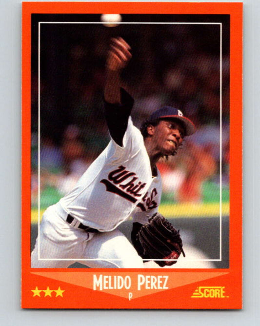 1988 Score Rookie and Traded #108T Melido Perez Mint RC Rookie Chicago White Sox  Image 1
