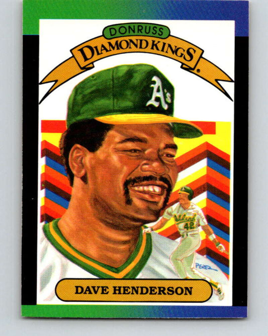 1989 Donruss #20 Dave Henderson DK Mint Oakland Athletics  Image 1