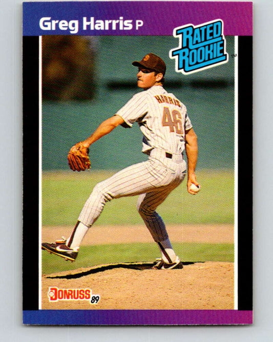 1989 Donruss #34 Greg Harris/ Mint RC Rookie San Diego Padres