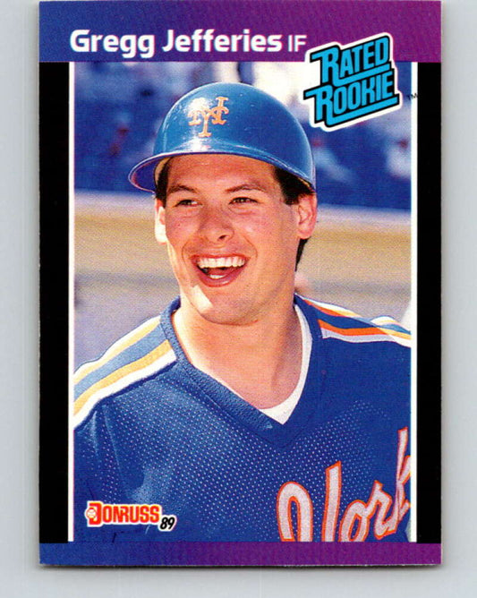 1989 Donruss #35 Gregg Jefferies Mint New York Mets  Image 1