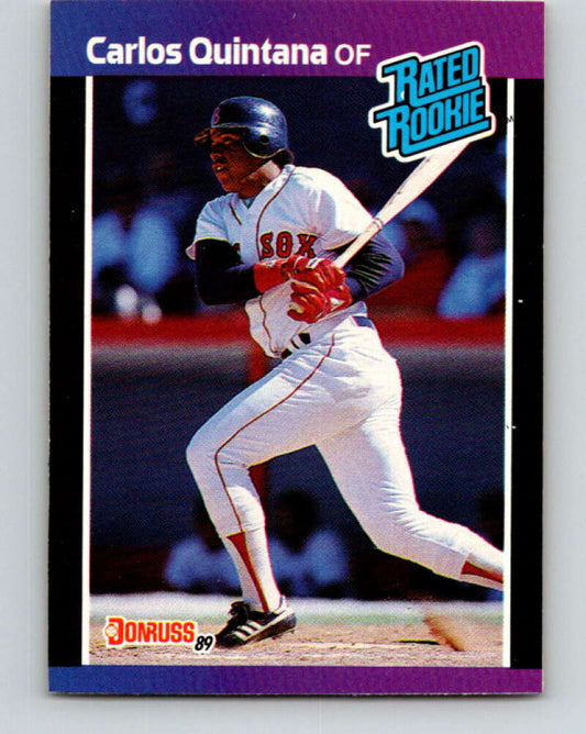 1989 Donruss #37 Carlos Quintana/ Mint RC Rookie Boston Red Sox  Image 1