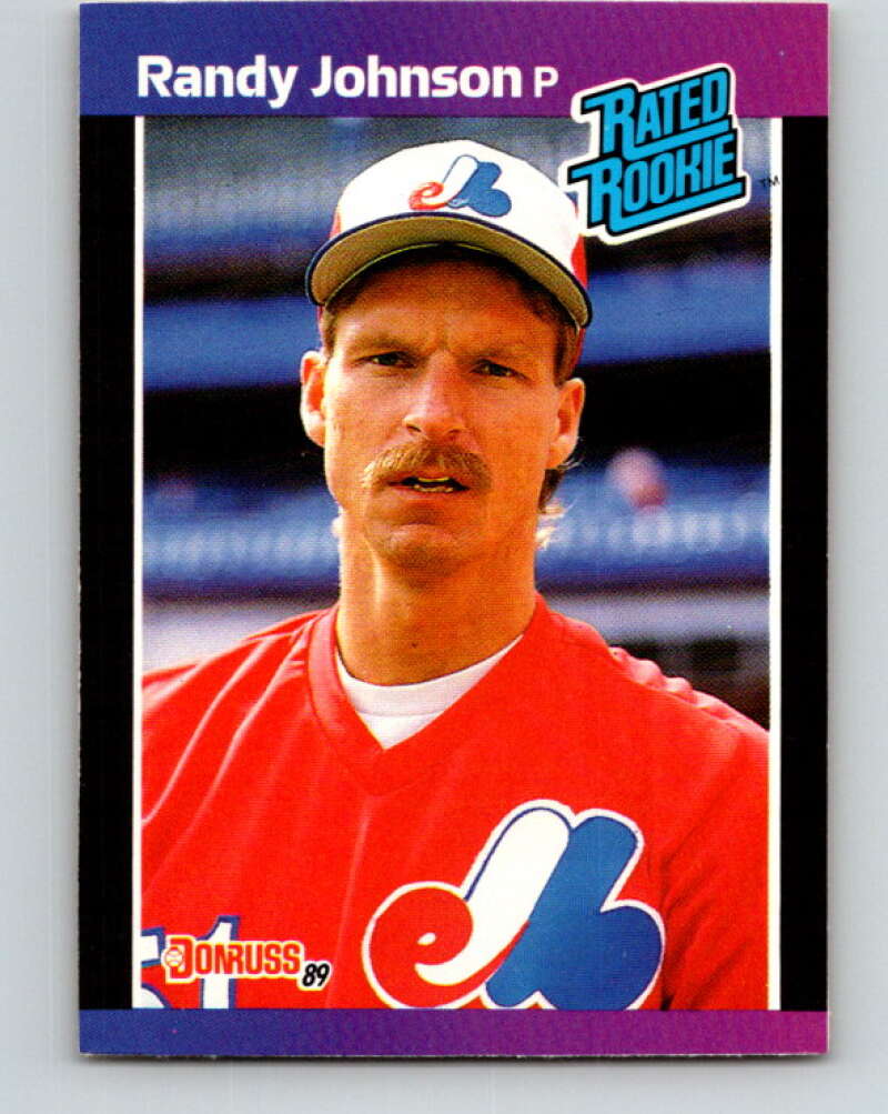 1989 Donruss #42 Randy Johnson/ Mint RC Rookie Montreal Expos  Image 1