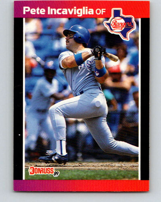 1989 Donruss #56 Pete Incaviglia Mint Texas Rangers  Image 1